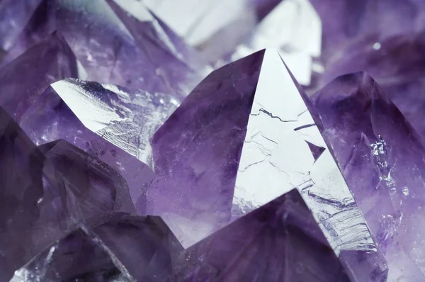 Amethyst-Kristallstruktur — Stockfoto