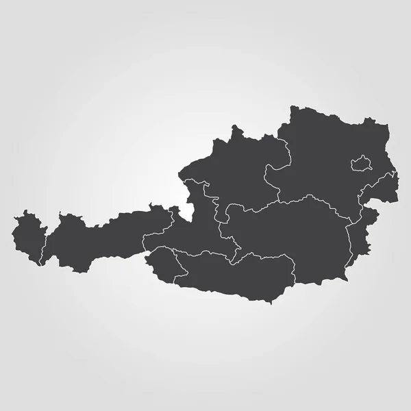 Mapa online de Austria — Vector de stock