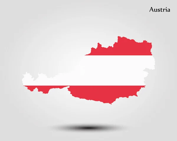 Ausztria térképe — Stock Vector