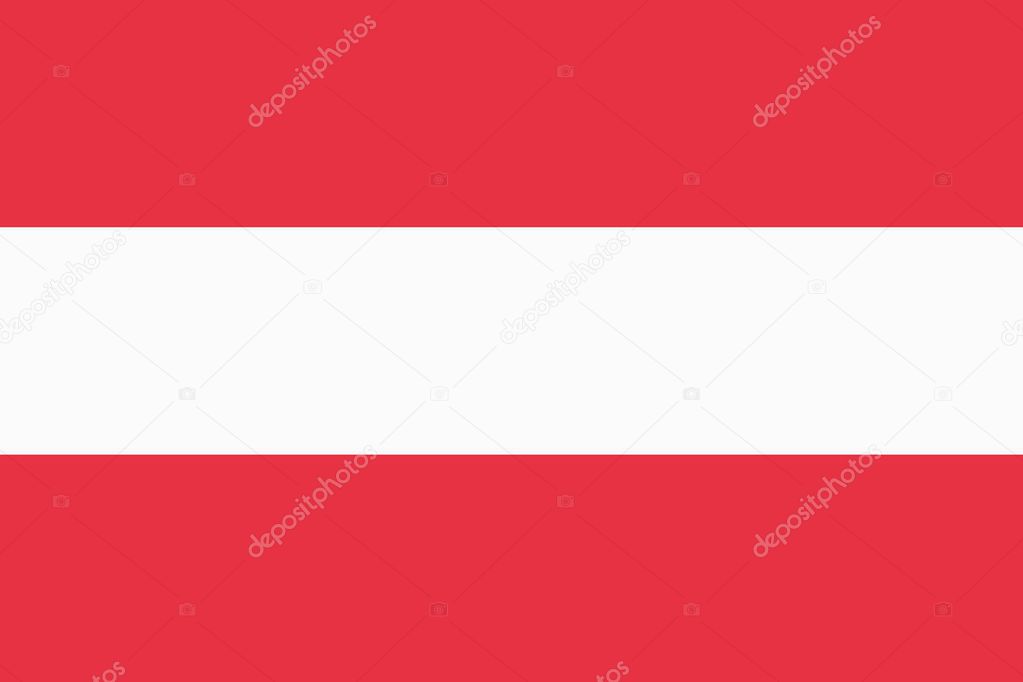 Flag of Austria. Vector illustration. The size of the original.