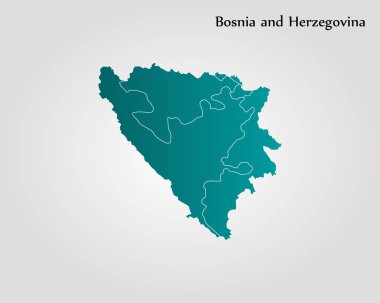 Vektör harita - Bosna ve Hersek