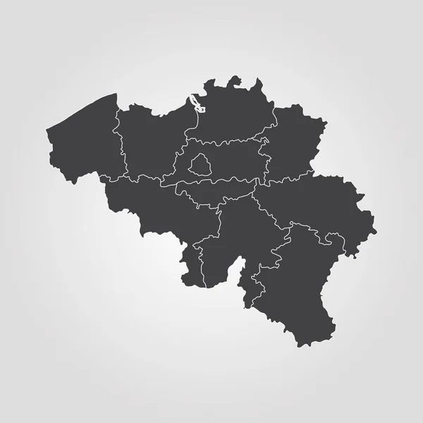 Mapa de Bélgica Vector — Archivo Imágenes Vectoriales