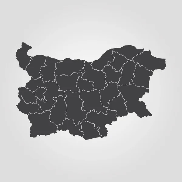 El mapa de Bulgaria — Archivo Imágenes Vectoriales