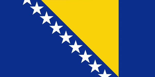 Bósnia e Herzegovina Bandeira — Vetor de Stock