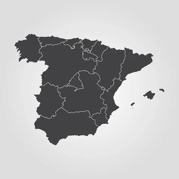 스페인의 지도 — 스톡 벡터