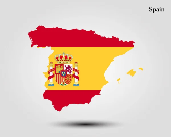 Mapa Španělska — Stockový vektor