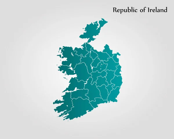 Map of Ireland — Stock Vector