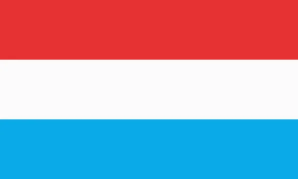 Flagge Luxemburgs — Stockvektor