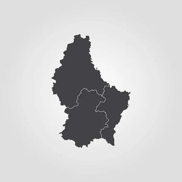Lüksemburg Haritası — Stok Vektör