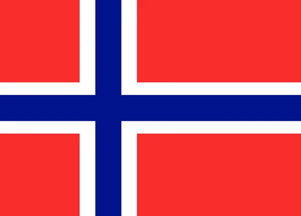 För norsk flagg — Stock vektor