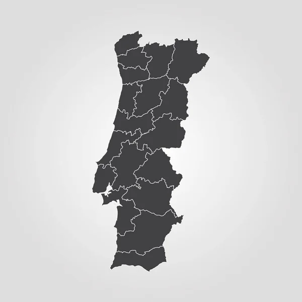 Carte du Portugal — Image vectorielle