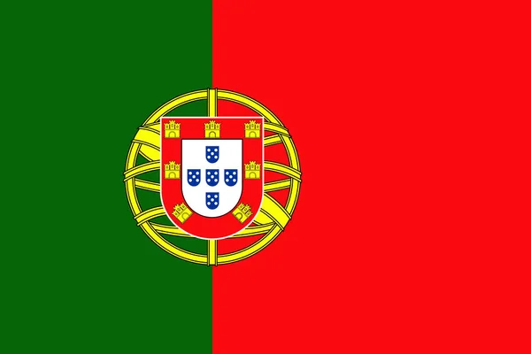 Vlag van portugal — Stockvector