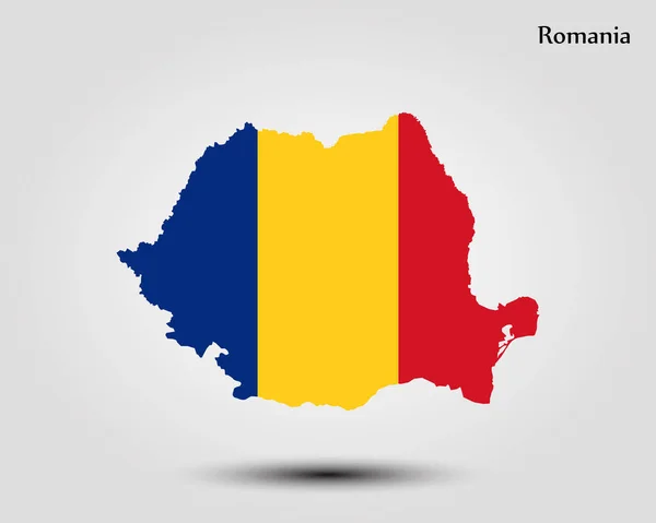 La carte de Roumanie — Image vectorielle