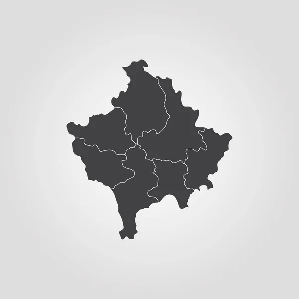科索沃的地图 — 图库矢量图片