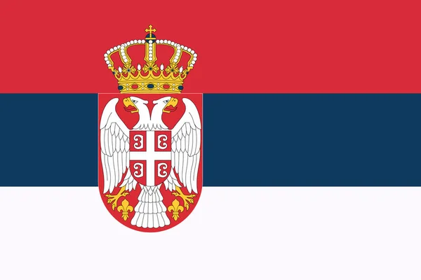 Bandera de Serbia — Archivo Imágenes Vectoriales