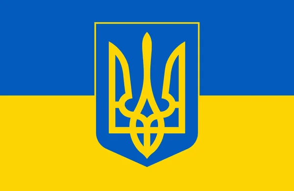 Flagge der Ukraine — Stockvektor