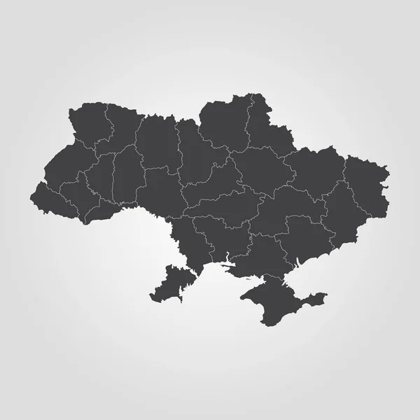 La carte de L'Ukraine — Image vectorielle