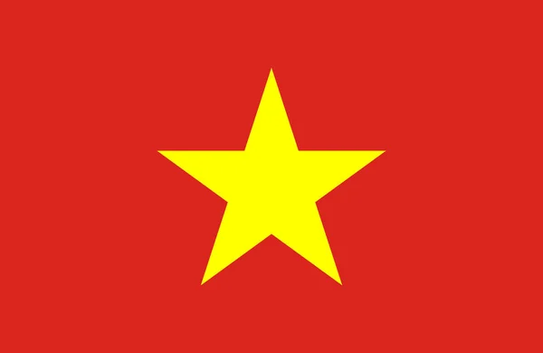 Vietnamská vlajka — Stockový vektor