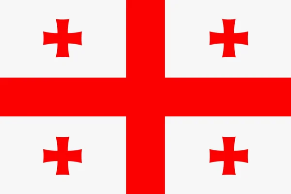 Flagge von Georgien — Stockvektor