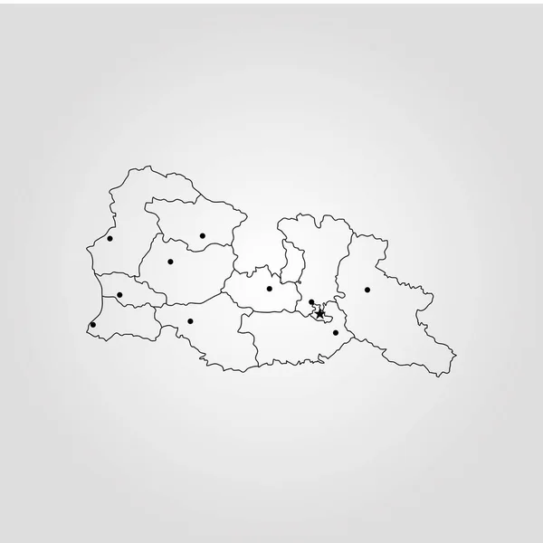 グルジアの地図 — ストックベクタ