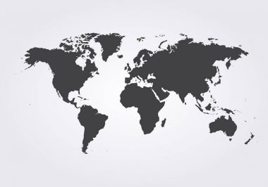 Dünya Haritası vektör küre Şablon Web sitesi, tasarım, kapak, yıllık raporlar için