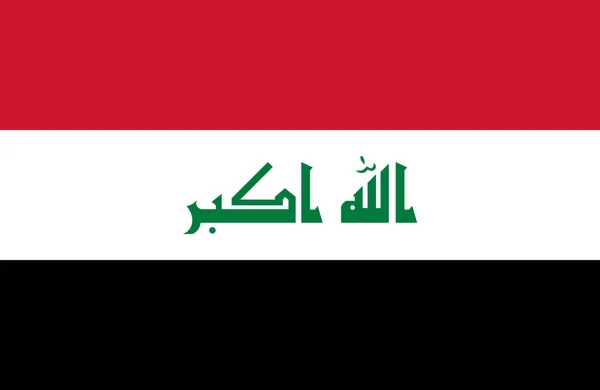 Iraque de Bandeira — Vetor de Stock