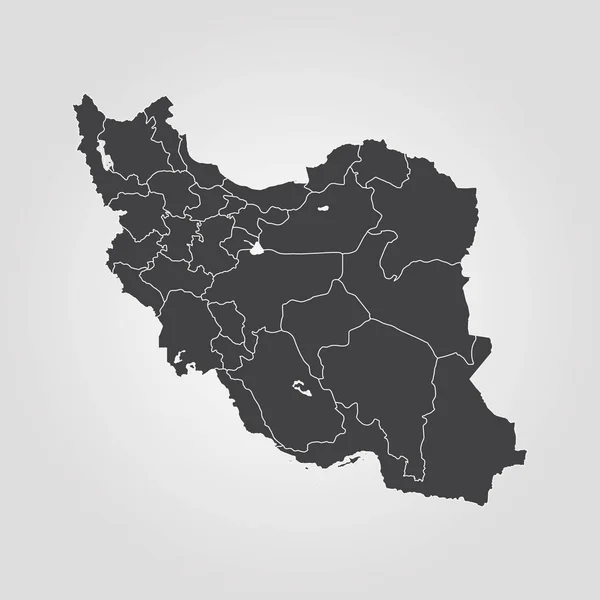 La carte de L'Iran — Image vectorielle