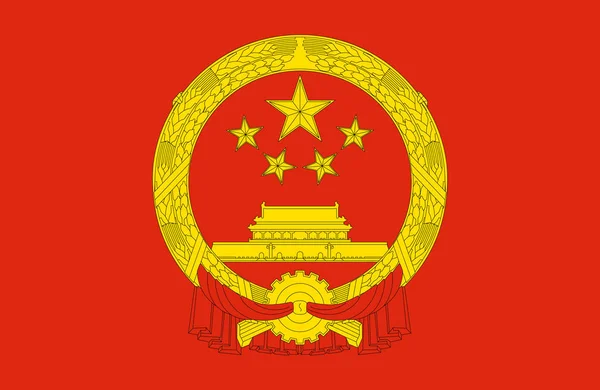 Emblema nacional de China — Vector de stock
