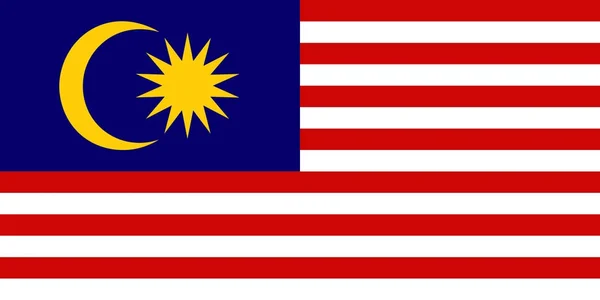 Malaysiens flagga — Stock vektor