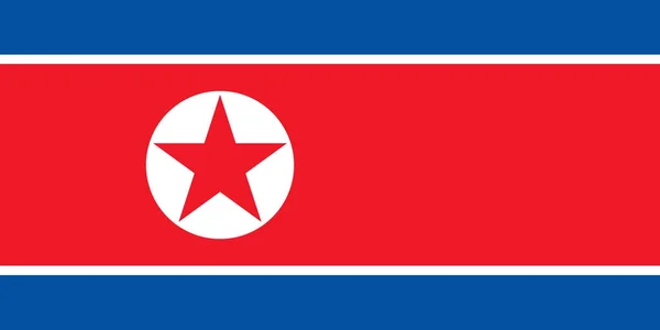 Flag of North Korea — Stock Vector