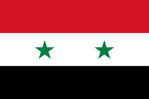 시리아의 국기 — 스톡 벡터