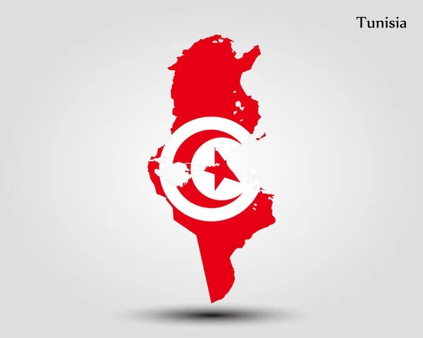 Mapa de tunisia — Archivo Imágenes Vectoriales