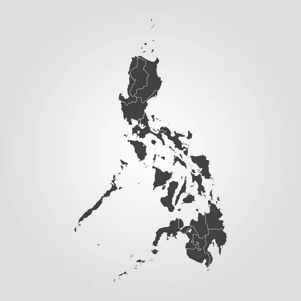 O mapa de filipinas — Vetor de Stock