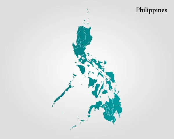 Карта Філіппіни — стоковий вектор