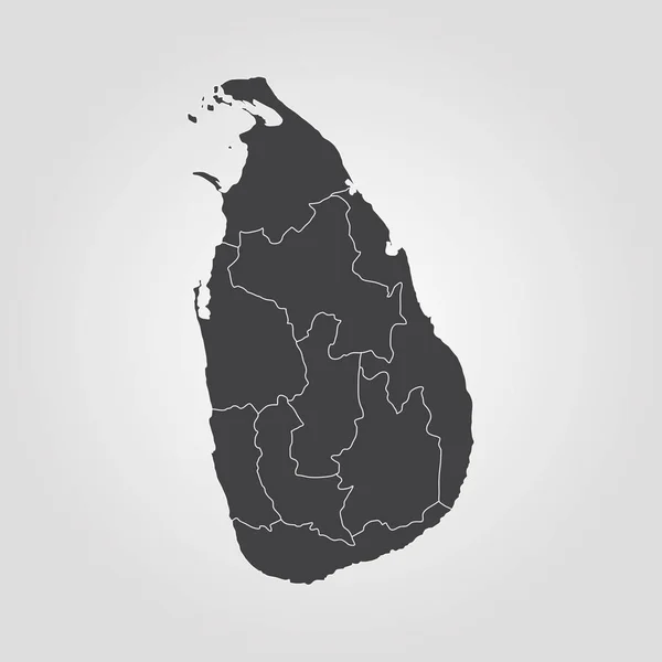 Mapa online de Sri Lanka — Archivo Imágenes Vectoriales