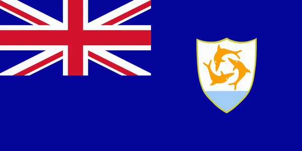 Flagge von Anguilla — Stockvektor