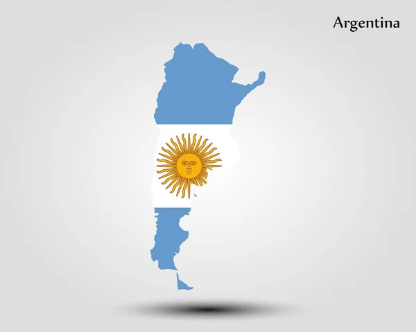 Χάρτης της Αργεντινής — Διανυσματικό Αρχείο