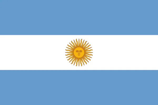 Bandeira da Argentina — Vetor de Stock