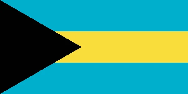 Flaga Bahamów — Wektor stockowy
