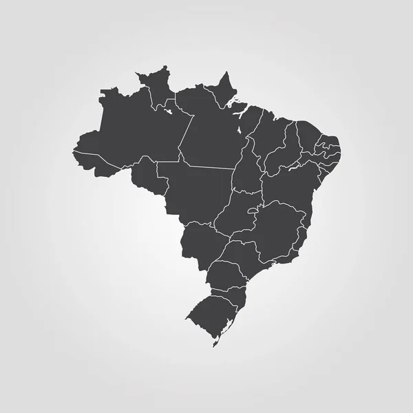 Mapa do Brasil — Vetor de Stock