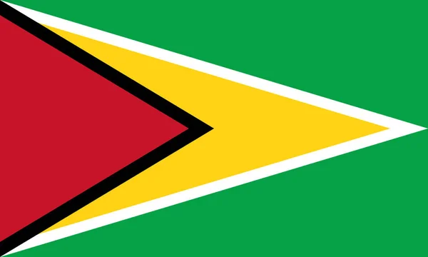 Bandera de Guyana — Vector de stock