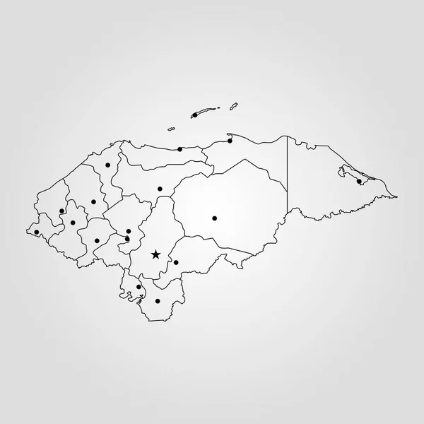 Honduras Haritası — Stok Vektör