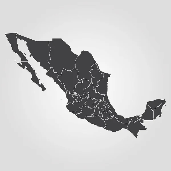 Мапу Мексики — стоковий вектор