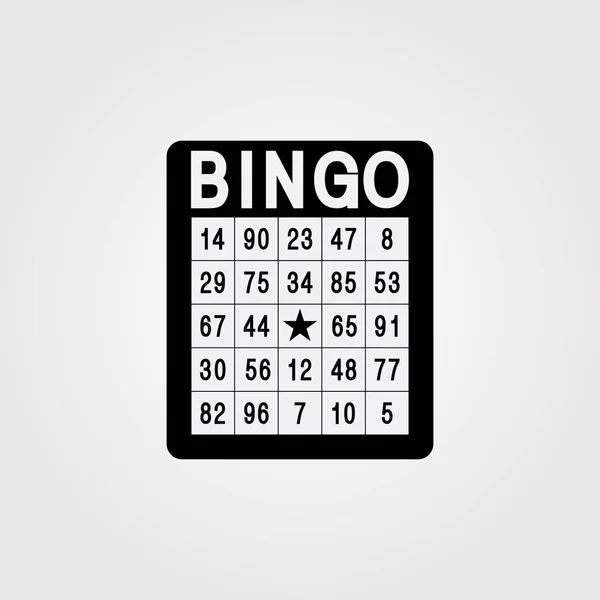 Bingo. Beyaz arka plan üzerinde tek düz simge.