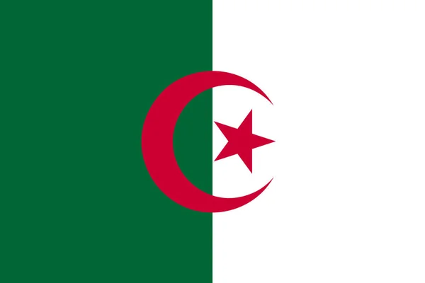 Alžírská vlajka — Stockový vektor