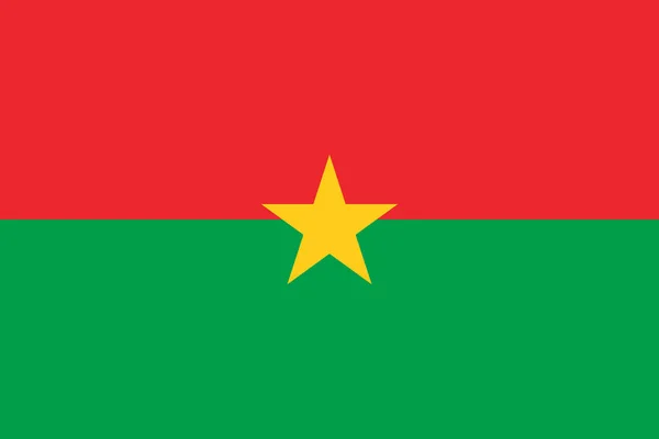 Vlajka Burkiny Faso — Stockový vektor