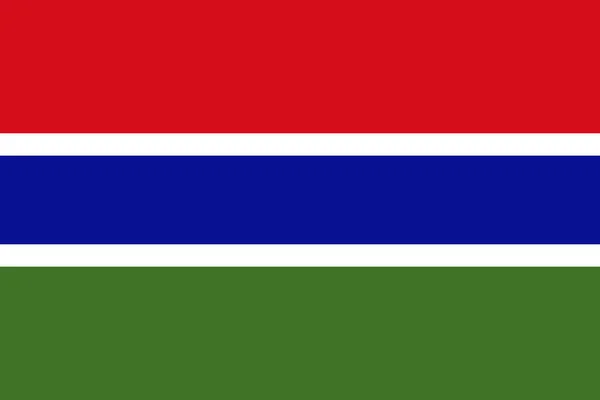 Flagge von Gambia — Stockvektor