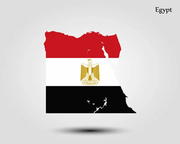 Mapa do Egito — Vetor de Stock