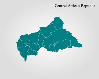 Orta Afrika Cumhuriyeti Haritası