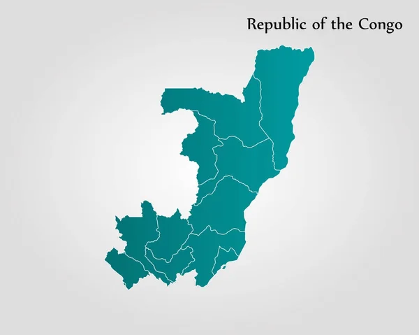 Carte du Congo — Image vectorielle